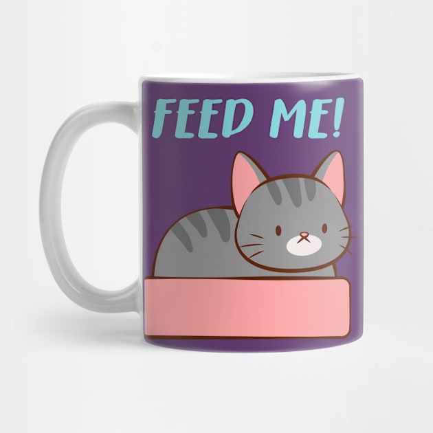 Feed Me Kawaii Kitty Cat by Irene Koh Studio